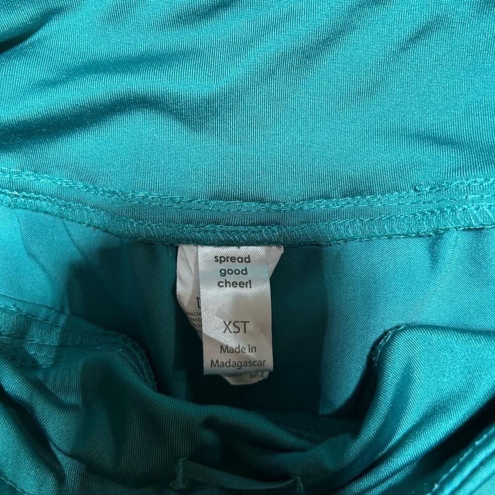Women’s WonderWink Hunter Green Scrubpant Joggers Size XST - Picture 2 of 3